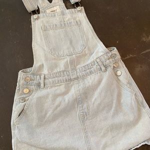Forever21 Denim Overall Mini Dress